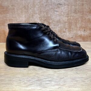 Logan Footwear Italian Dark Brown Leather Chukka Boots Men Size 8.5 US, 42 EUR